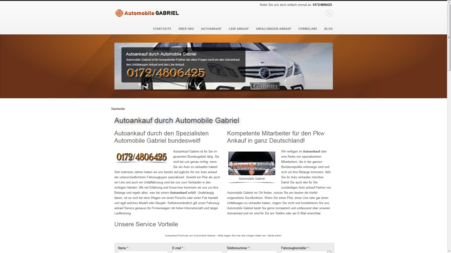 automobile gabriel webseite - Gebrauchtwagen Ankauf in Düsseldorf