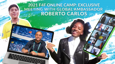 9pmrobertocarlosneu - Roberto Carlos exklusiv: Globaler F4F-Botschafter stellt sich den Fragen junger Teilnehmer aus aller Welt