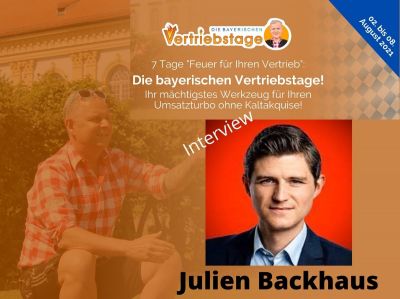 uwe rieder julien backhaus interview - "Die bayerischen Vertriebstage": Uwe Rieder interviewt Julien Backhaus zu seinem neuen Buch "Bullshit Rules"