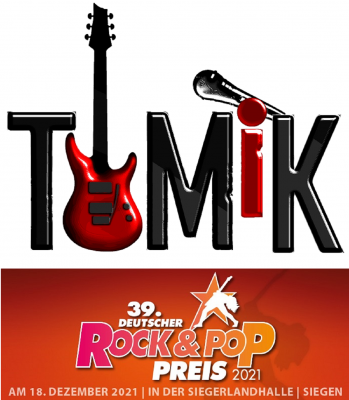 tomik schriftzug vorschlag 1 - 3-fache Auszeichnung beim Dt. Rock und Pop Preis 2021 für das Duo "ToMiK" aus Halle