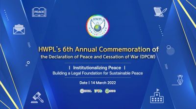 6 jaehrliche jubilaeumsfeier der dpcw - HWPL setzt sich für die Institutionalisierung des Friedens zur Lösung von globalen Konflikten ein