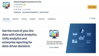bild - Alpha Serve präsentiert Oracle Analytics Connector für Jira App auf dem Atlassian Marketplace