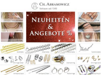 gold silber perlen - CH. Abramowicz - der neue Schmuck-Katalog ist