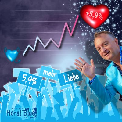 horst blue 5 9 mehr liebe cover - Horst Blue: Love-Protest für 5,9Prozent  mehr Liebe