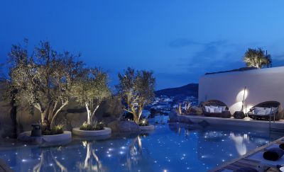 kenshoornospool - Das Kensho Ornos Boutiquehotel auf Mykonos als eines der besten Hotels in Griechenland ausgezeichnet