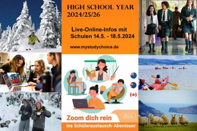 Online informieren übers Auslandsjahr im Mai mit Schulen aus Kanada & Down Under: Neues Wintersport-Stipendium